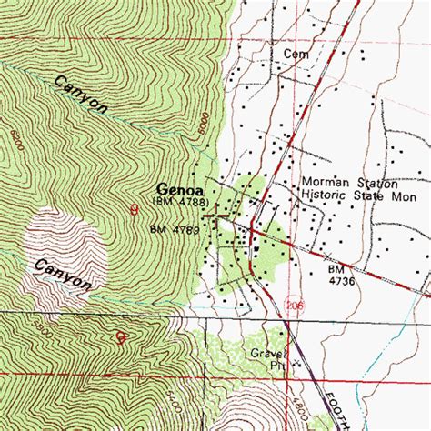 genoa nevada map